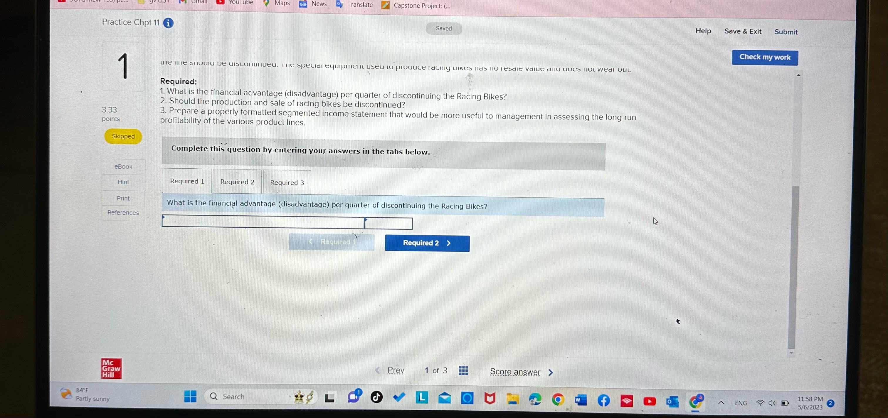 my work The Regal Cycle Company manufactures three types of bicycles-a dirt
