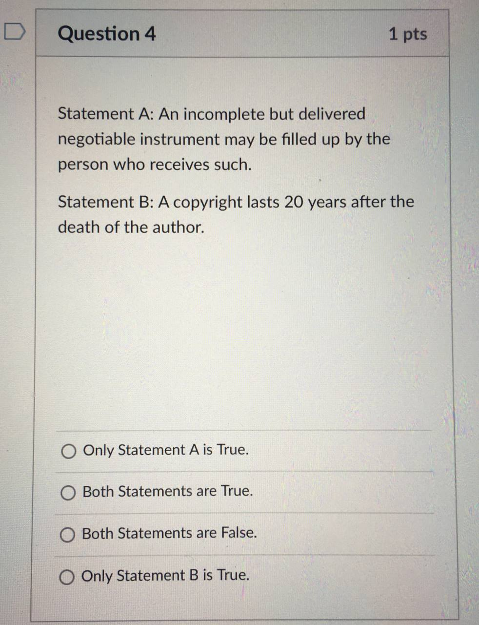 that A pledged since he does not have any space in his