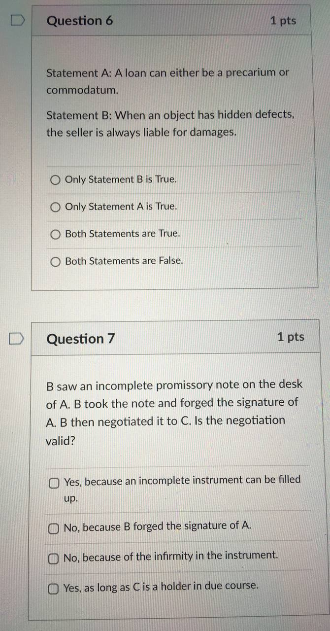 garage anymore. A was not able to pay for his obligation. B