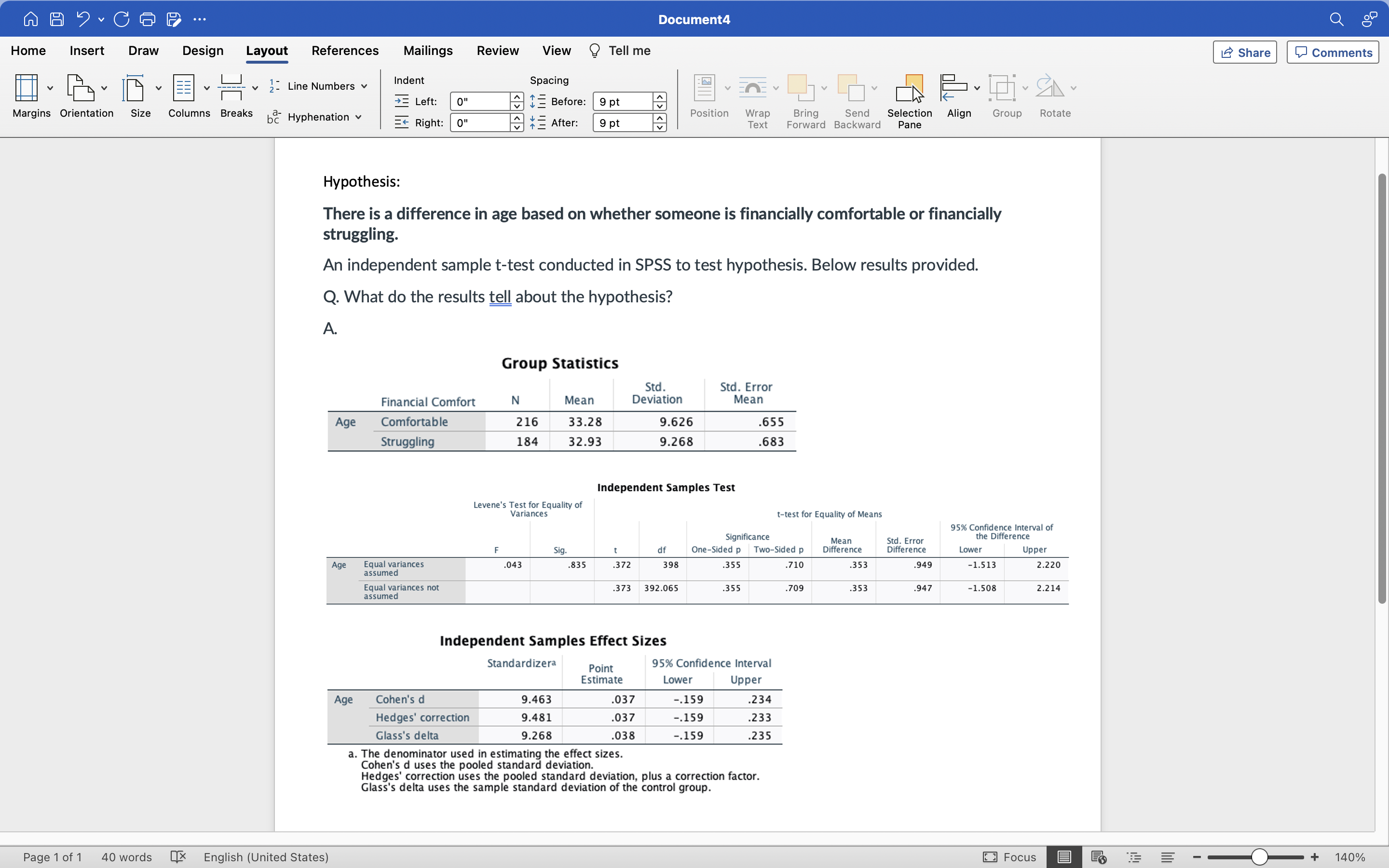 Document4 Home Insert Draw Design Layout References Mailings Review View ?