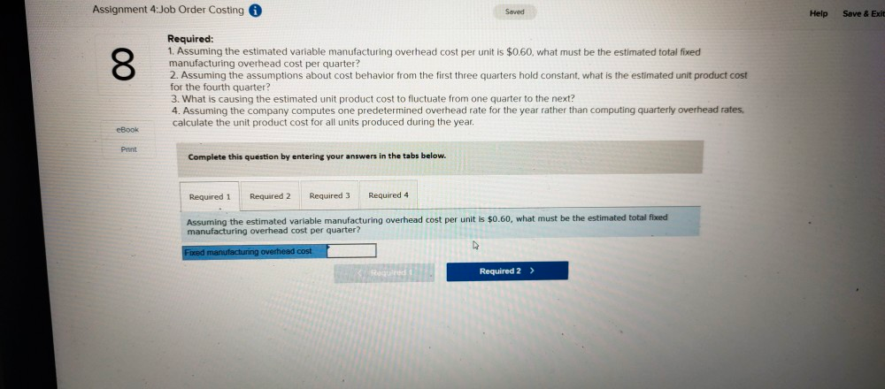 Kingsport Containers Company makes a single product that is subject to wide