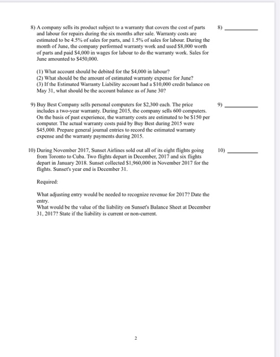 each statement or answers the question. 1) Explain the difference between current