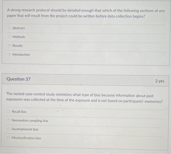  A strong research protocol should be detailed enough that which of