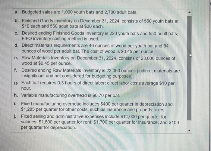 answer all the parts. Thank you The Huber Batting Company manufactures wood