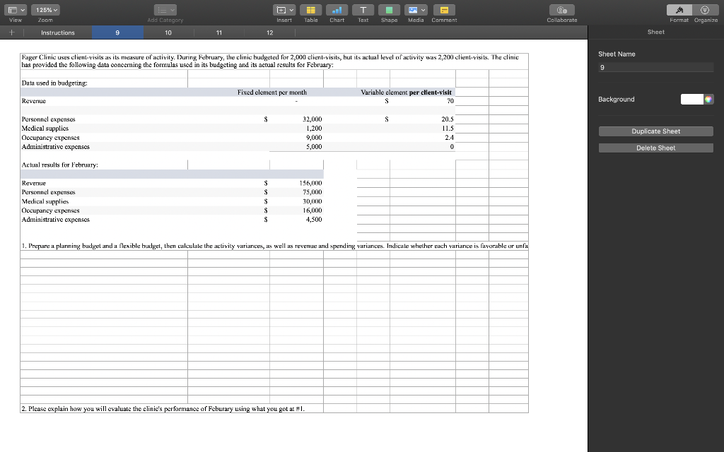 T 125% View Zoom Add Category Insert Table Chart Taxt Shape