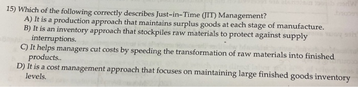 the statement is false. 17) Managerial accounting focuses on providing information for