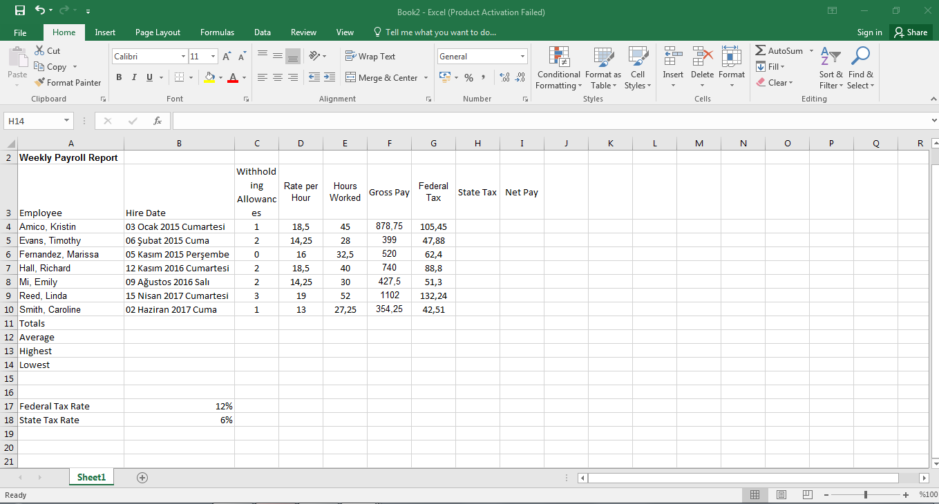 much. PS: 5-6-7-8th questions please Part 1 (80 Points): Calculations and Sparkline