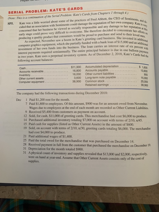  Prepe u SERIAL PROBLEM: KATE'S CARDS (Note: This is a continuation