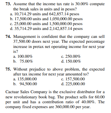 10.00%, reduced independent costs by 20.00% and left variable cost per unit