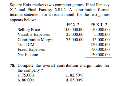 c. 110,000.00 b. 100,000.00 d. 125,000.00 66. Sepiroth Corp. has a contribution