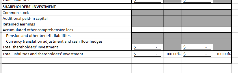 insert additional rows based on the actual Target Consolidated statement. 95. Cash