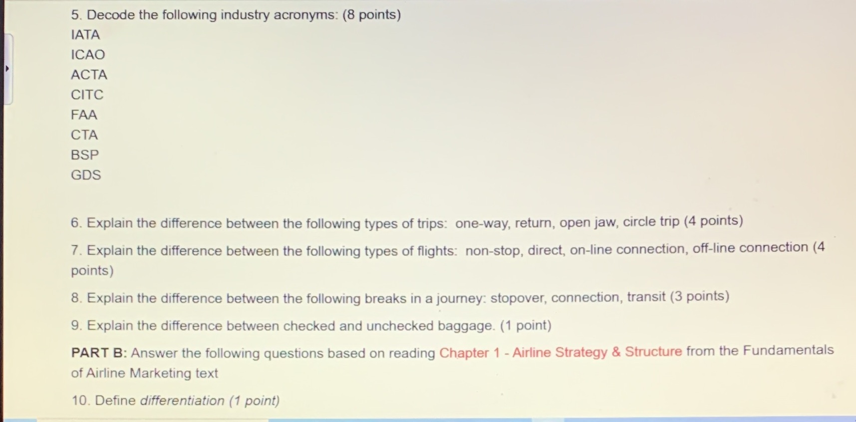 Any one please help 5. Decode the following industry acronyms: (8 points)
