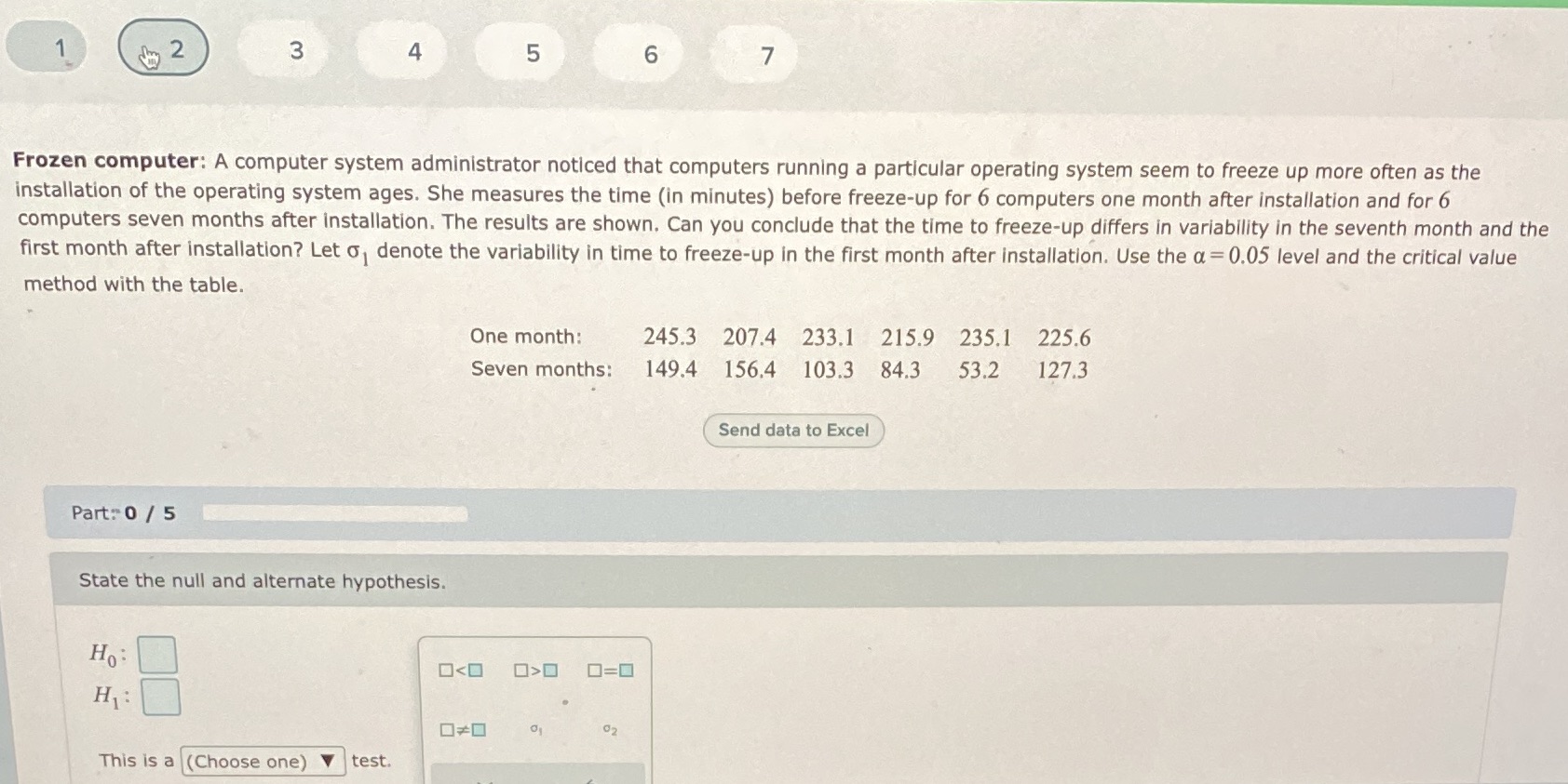 Excel not working tonight please help me find the conclusion of this