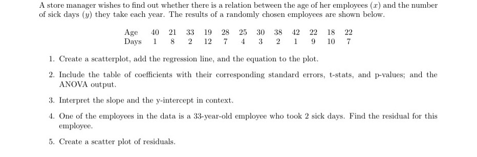 Need help with step by step instructions for problems 1-5 please A