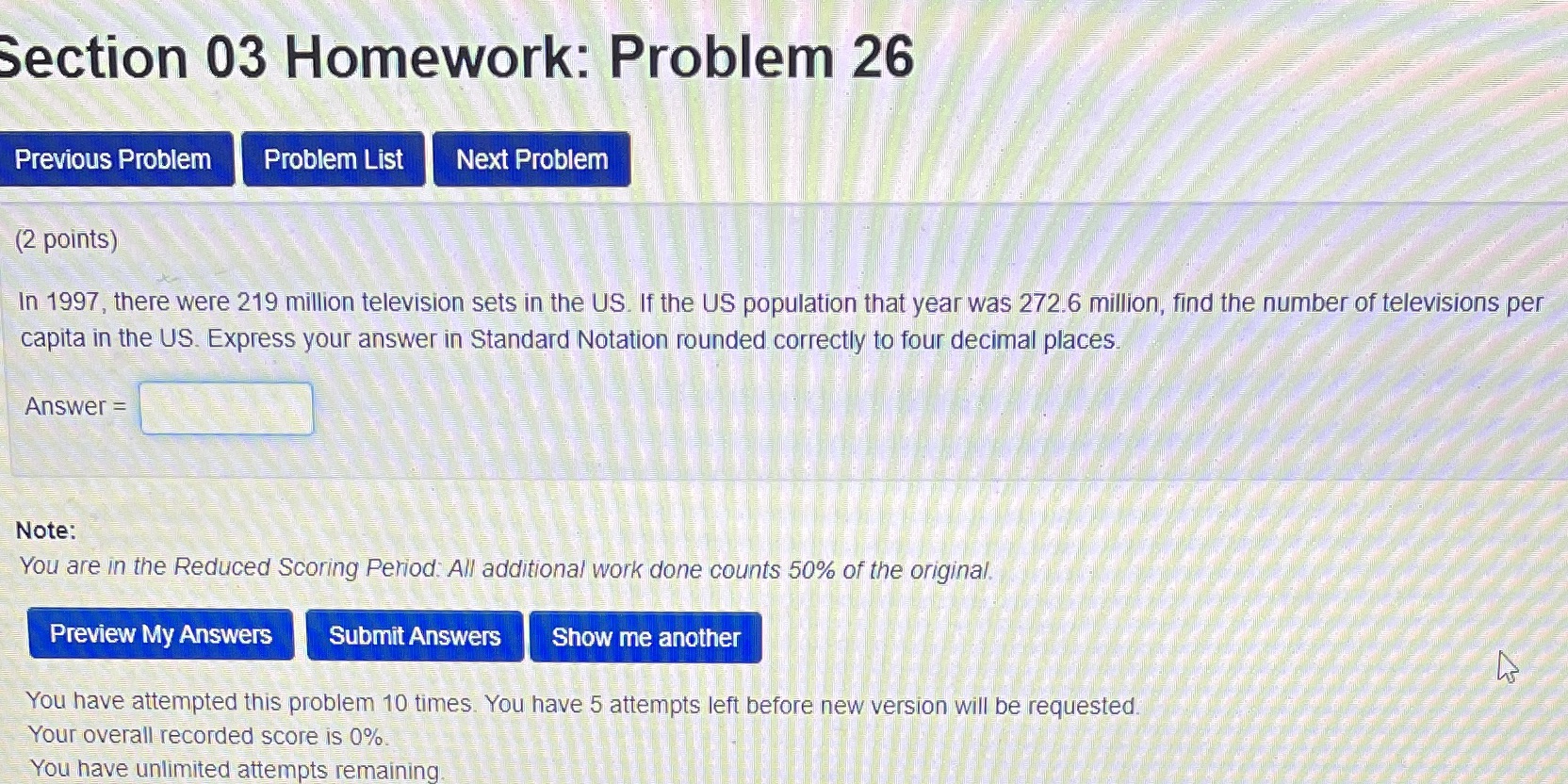  Section 03 Homework: Problem 26 Previous Problem Problem List Next Problem