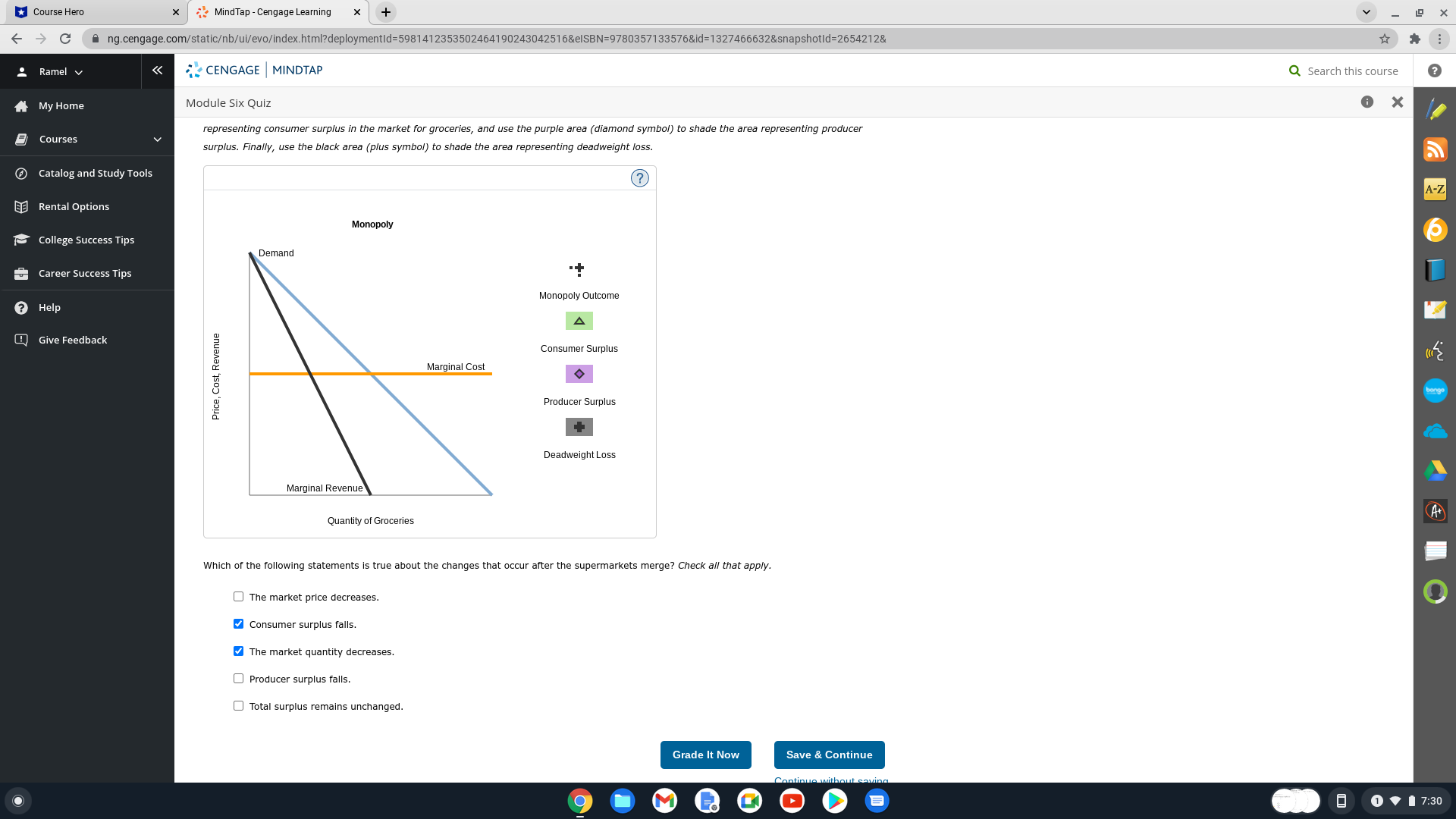 Course Hero x MindTap - Cengage Learning X + X A