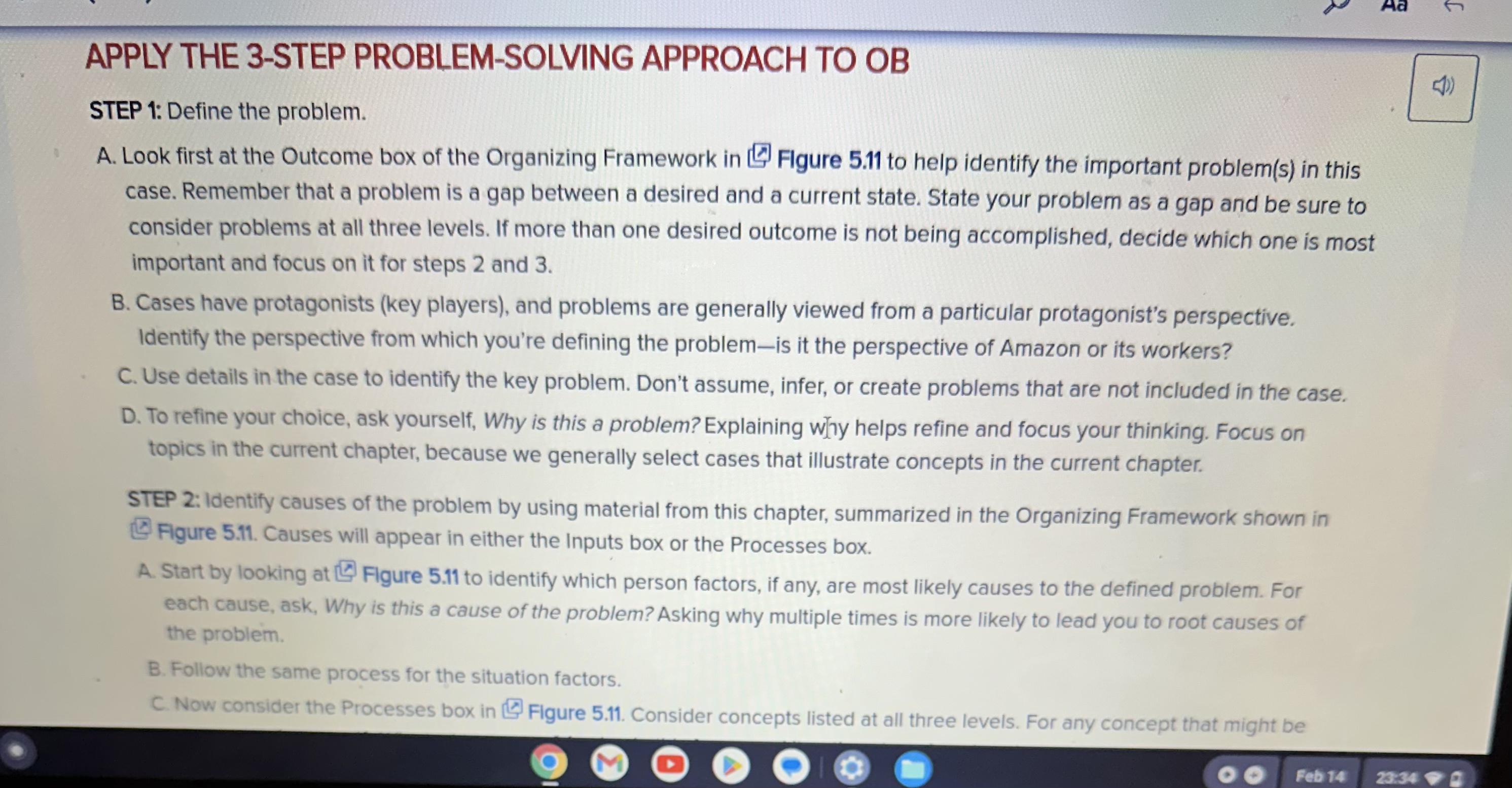  APPLY THE 3-STEP PROBLEM-SOLVING APPROACH TO OB STEP 1: Define the