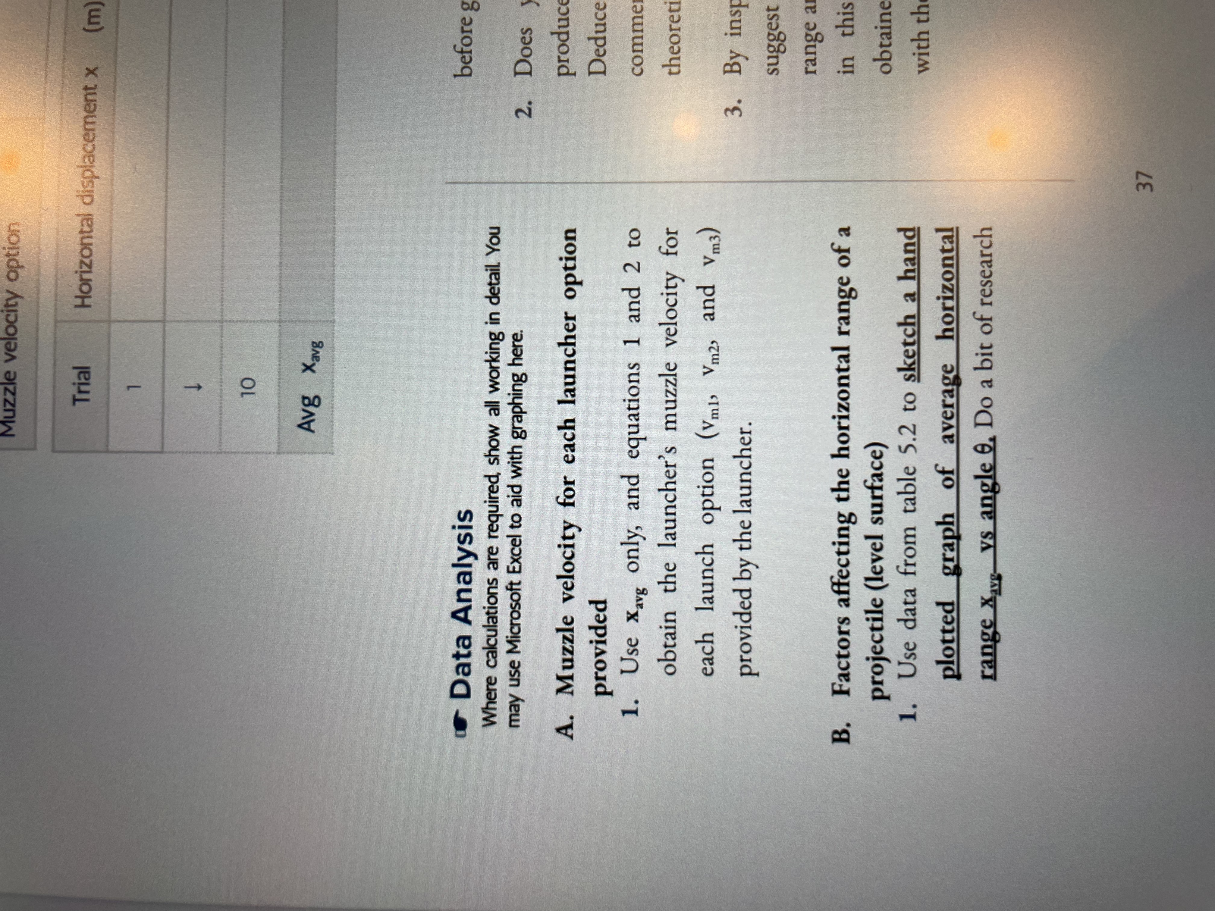 Two Dimensions Background For this experiment, we will consider a projectile as