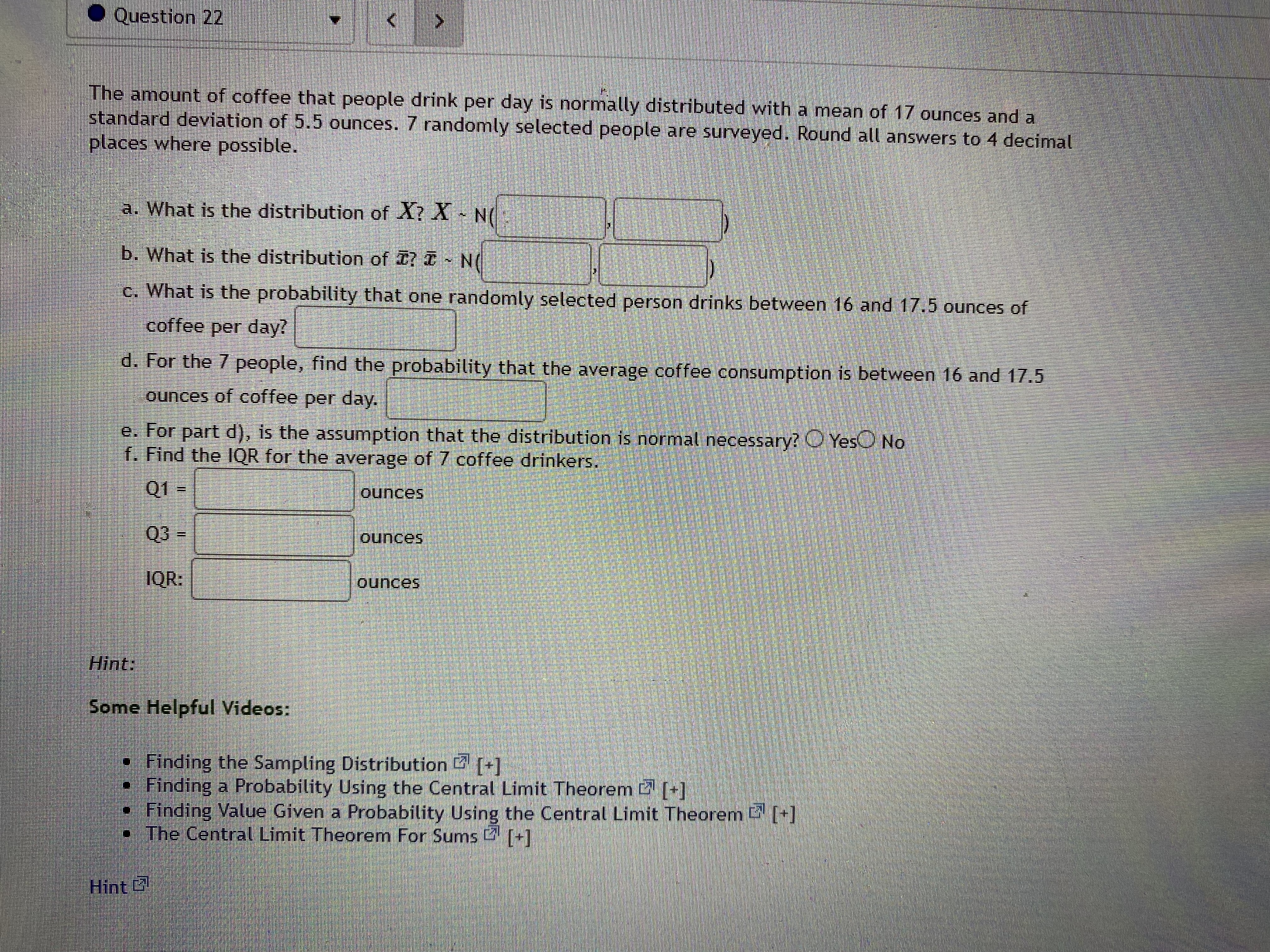 \fYou are interested in finding a 95% confidence interval for the