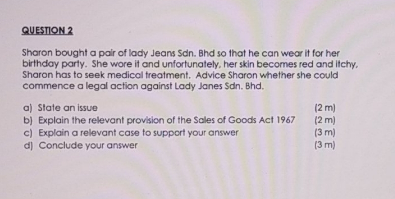 Can you solve this problem for me? QUESTION 2 Sharon bought a