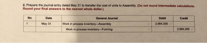 Question 4 All the information is present 2. Prepare the journal entry