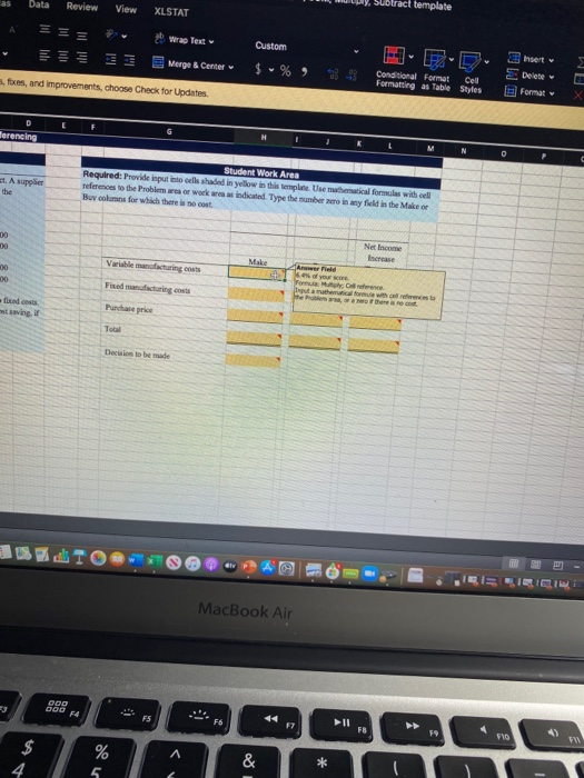 BETA Gradable Excel. Brief Exercise 74, IF, SUM, Multiply. Subtract te Home