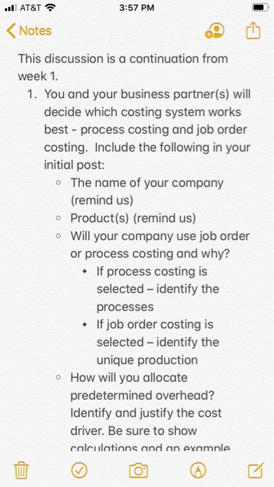  3:57 PM il AT&T ( Notes This discussion is a continuation