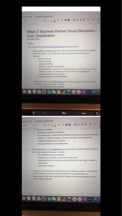 the following in your initial post: o The name of your company