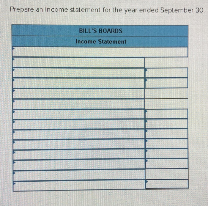 BB's September 30 fiscal year-end. You have reviewed the balances with William