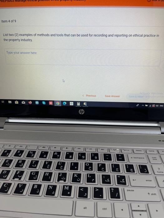  List two (2) examples of methods and tools that can be