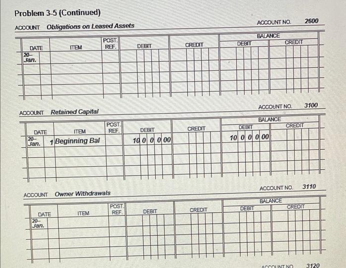not equal, check that the journal entries in Problems 3-1 to 3-4