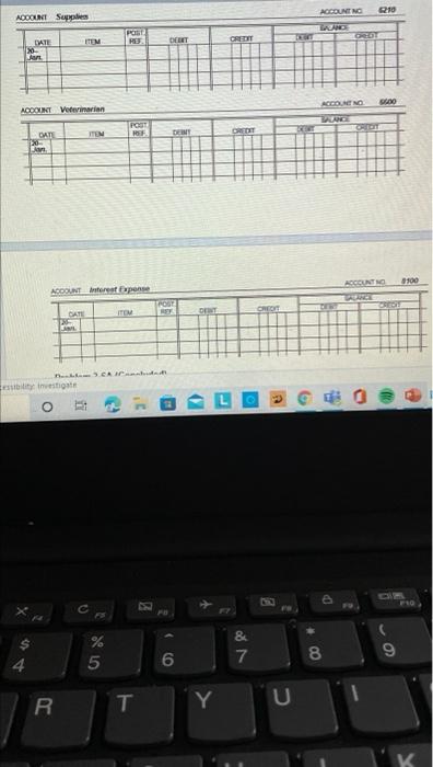been copied to the correct column in the trial balance. ACCOUNT Breeching