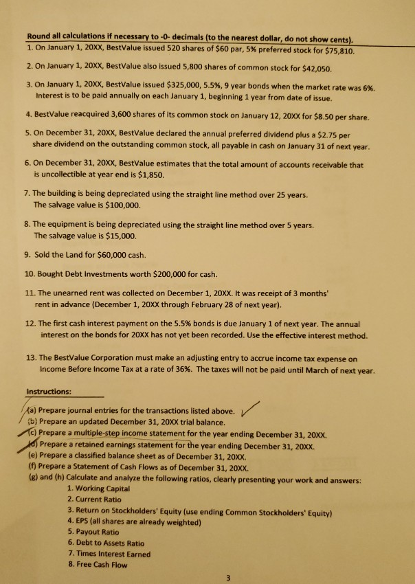 of cash flow as the end of December, 20xx ACC 122 Fall
