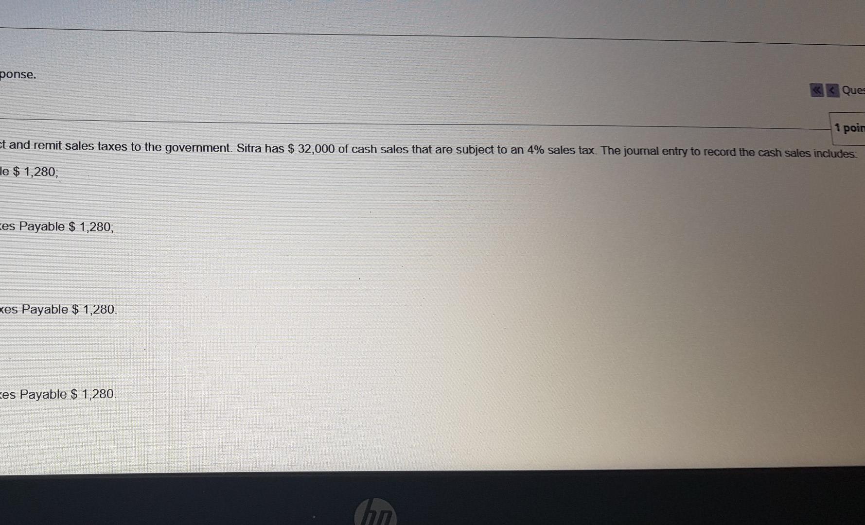 Trading Company is required by law to collect and remit sales taxes