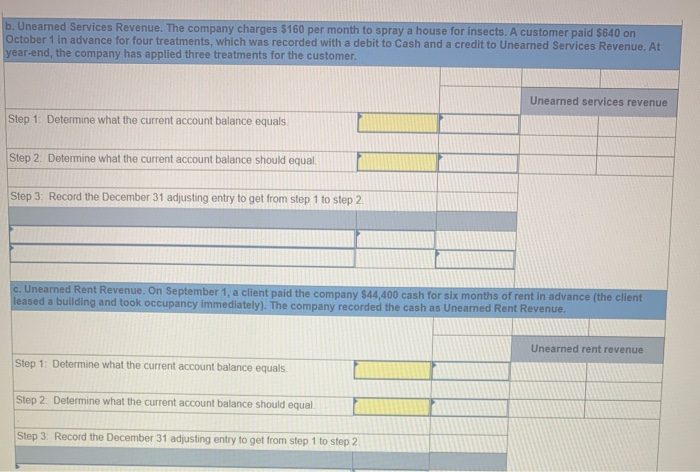 the accrued revenue account at December 31. Step 1: Determine what the