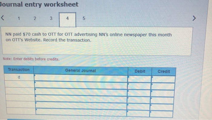 this month for $165 on account CNN collected $675 cash from OTT