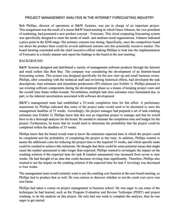 scheduling techniques such work break-down 40% structure, Gantt Chart and Project Network