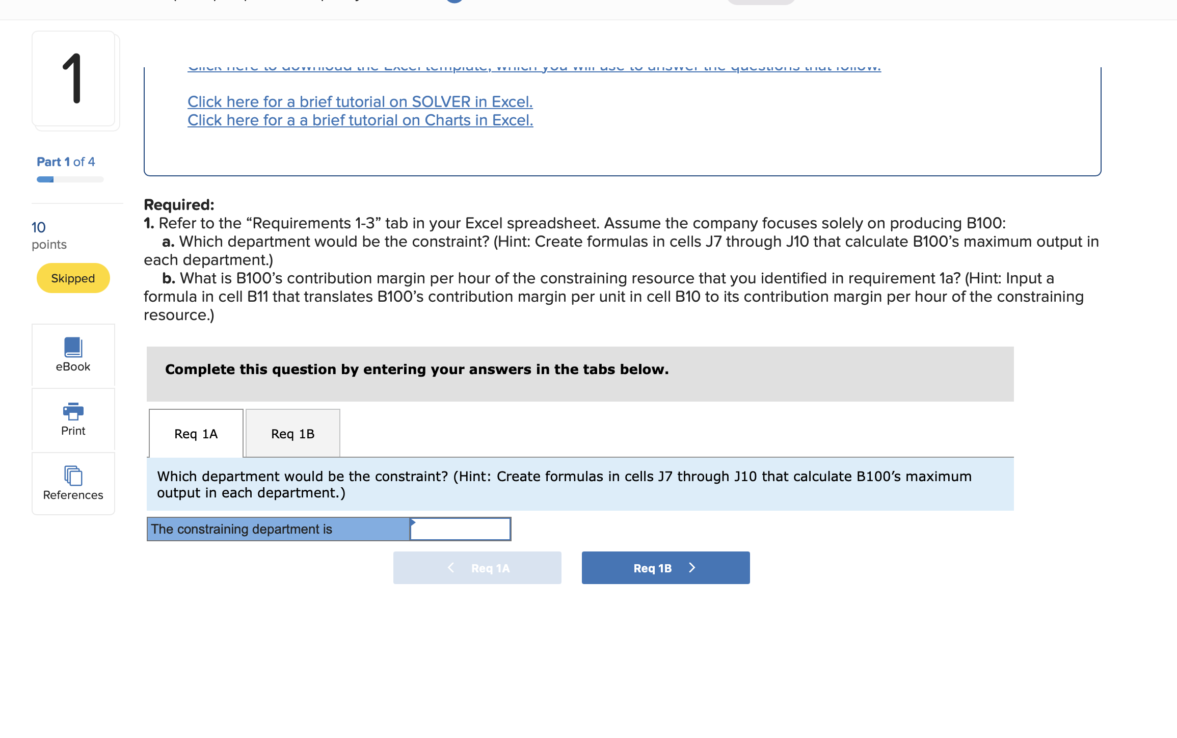 4,000 Molding 2 2 6,000 Machining 2 0 5,000 Assemble & Pack