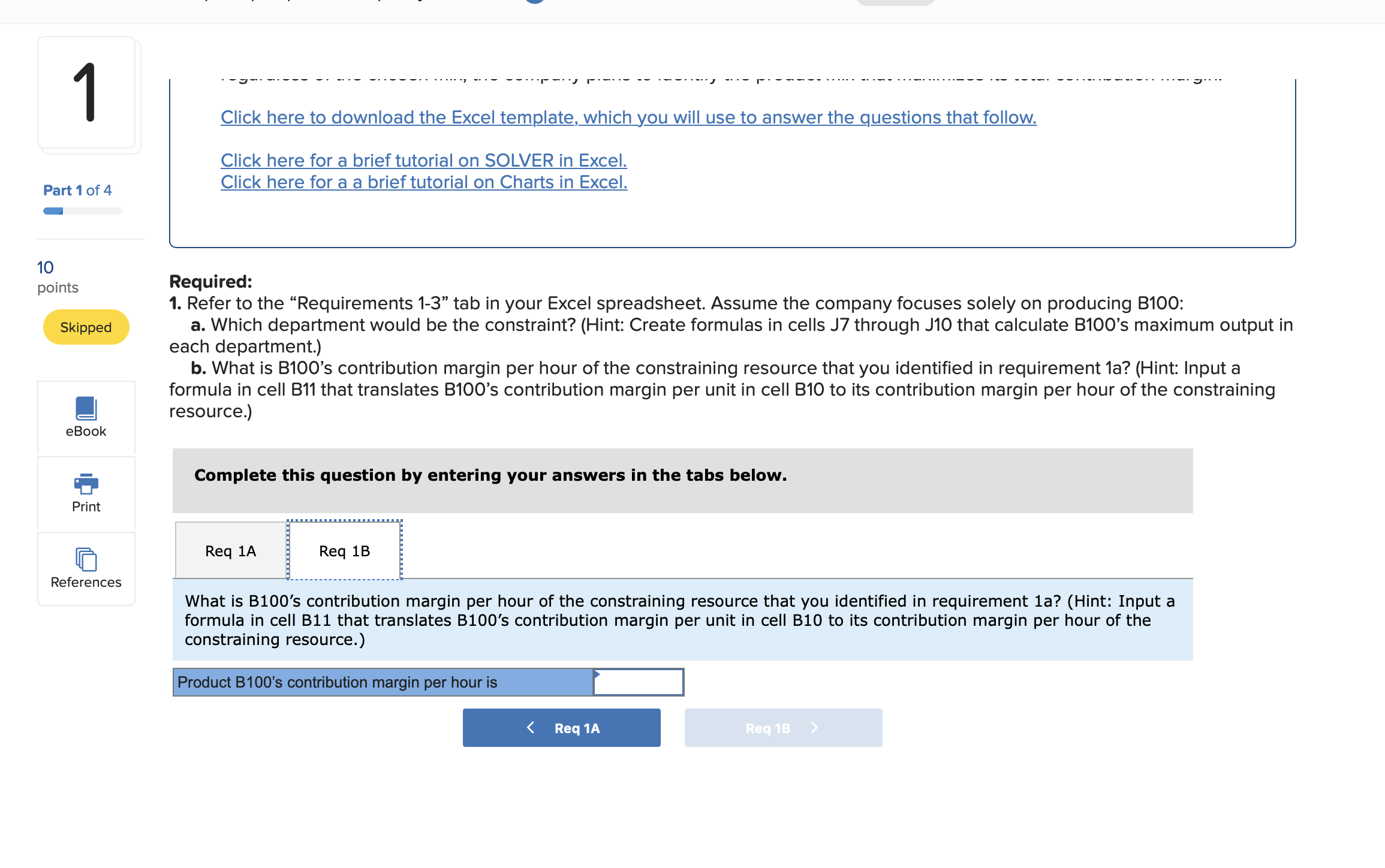 0 3 4,500 The company is trying to decide what product mix