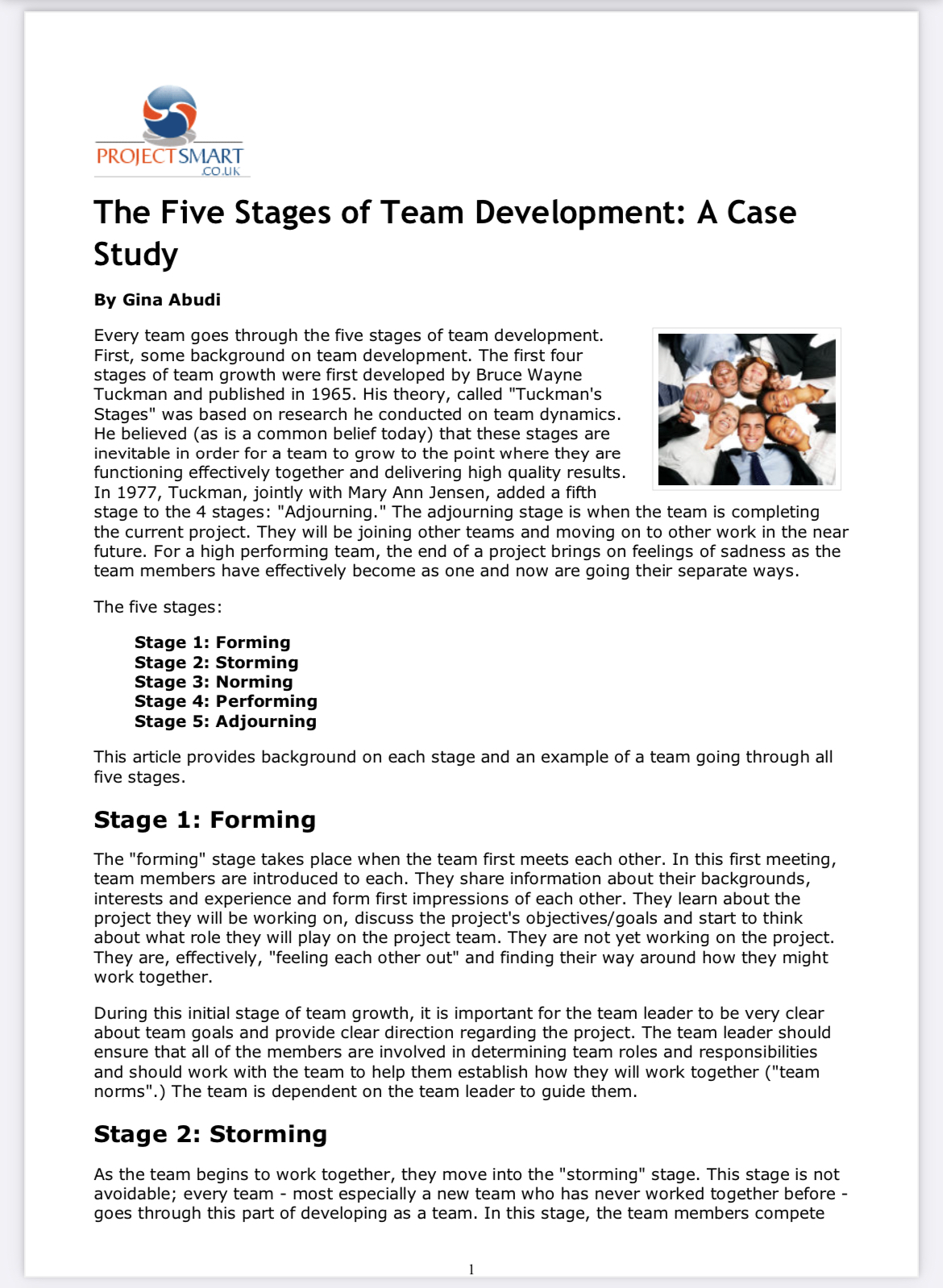 Team development. Please read carefully the Case study about the Team Development.Comment