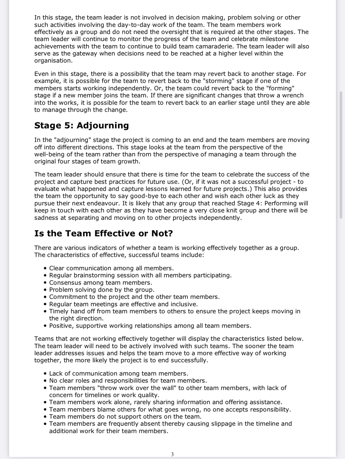 end of the text possible other situations related to the team members.Consider