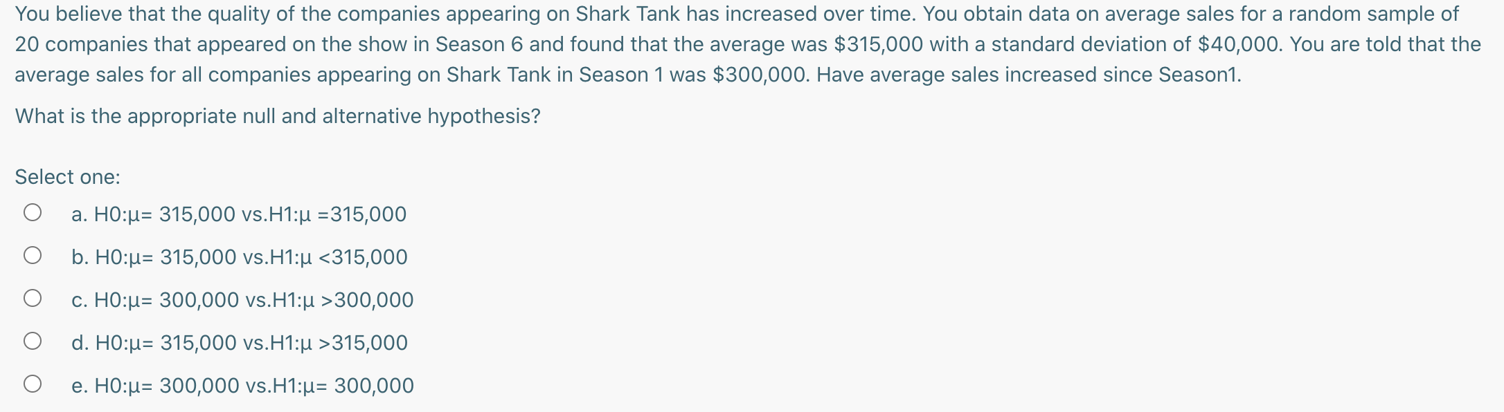 in two population means b. A paired sample t-test for the difference