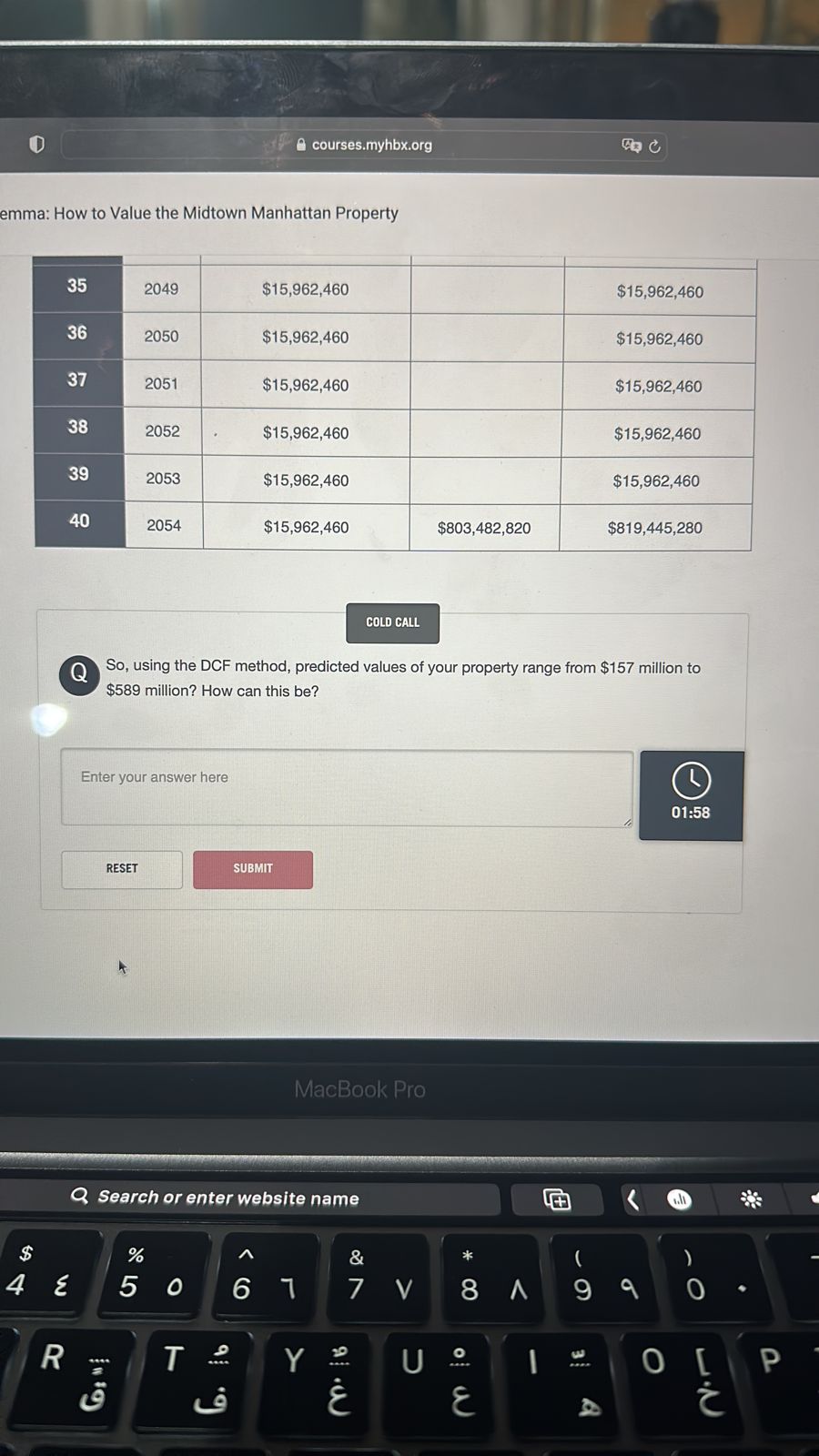 so using dsf method mma: How to Value the Midtown Manhattan Property