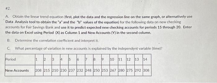 the past six weeks indicate the number of jobs requests: Required: Predict