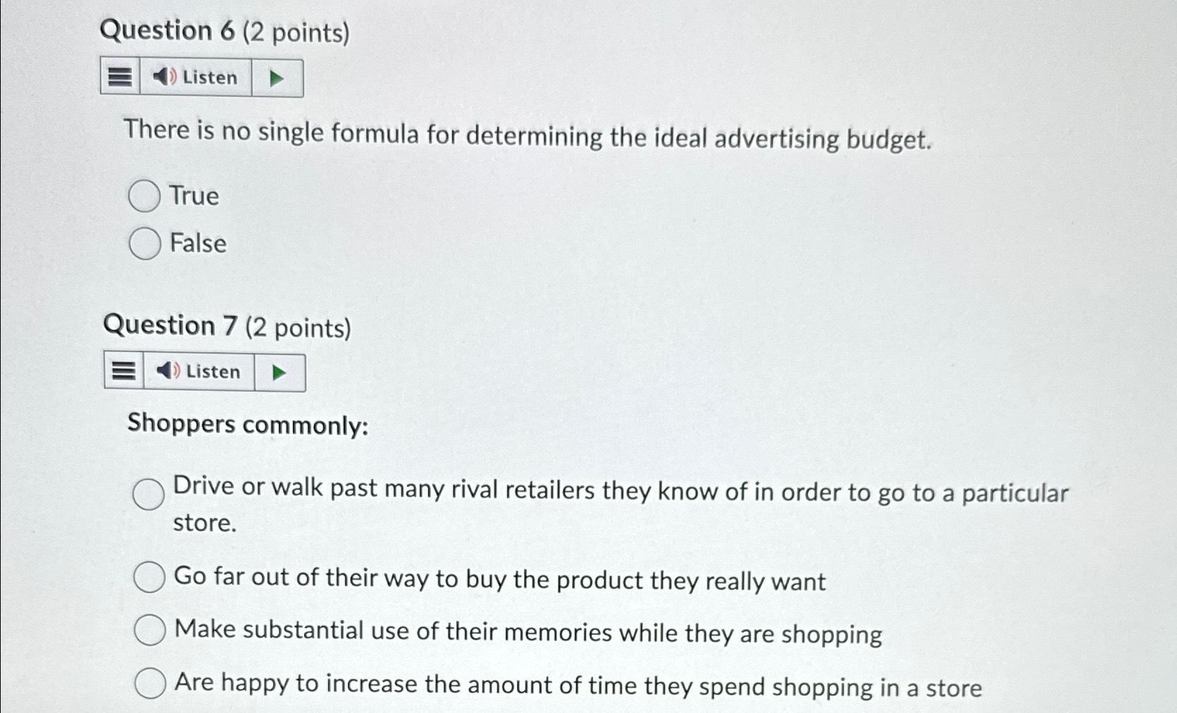  Question 6(2 points) There is no single formula for determining the