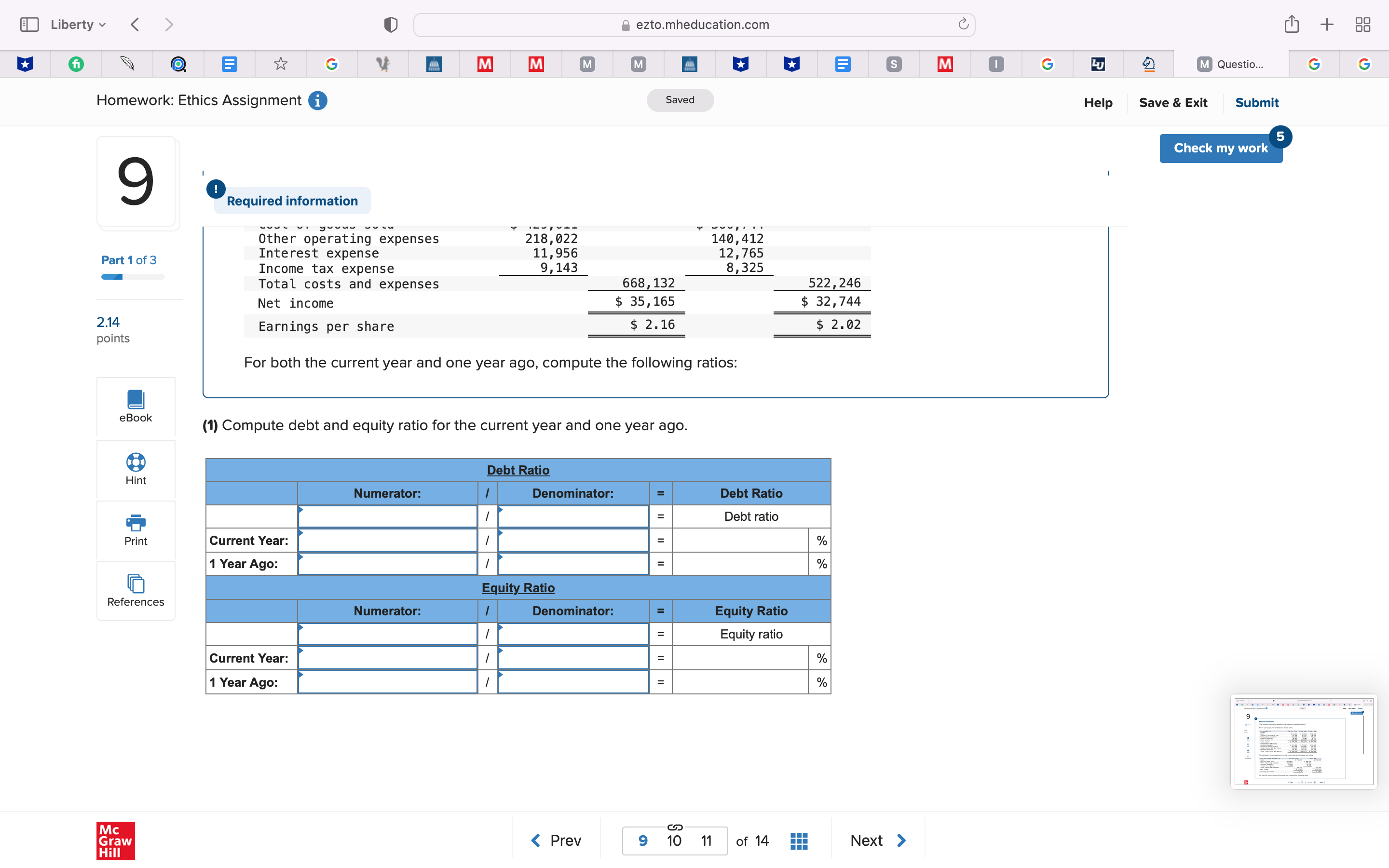 3,641 eBook Plant assets, net 221,125 209,557 187,492 Total assets $ 460,720