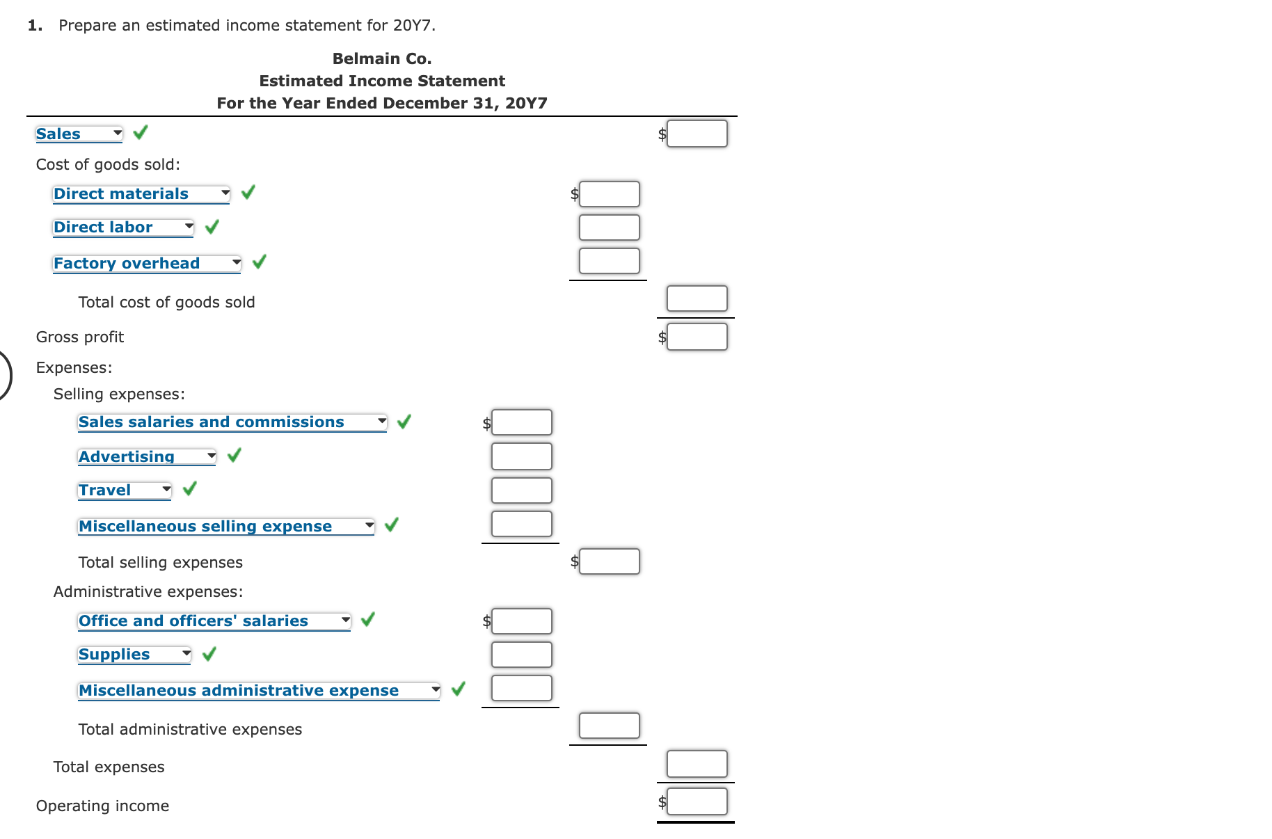not match levels of production other than the highest and lowest. d.