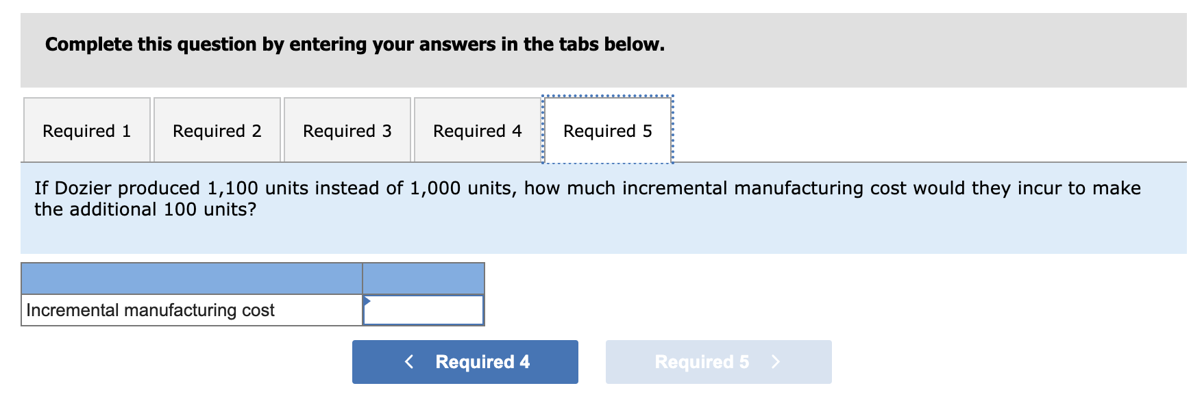 (indirect materials) 17,800 Fixed manufacturing overhead (depreciation, equipment) 30,100 Variable selling expense