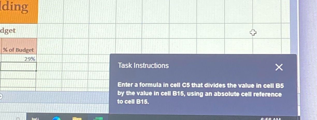 I need help for this Task lnstmctions Enter a formula in cell