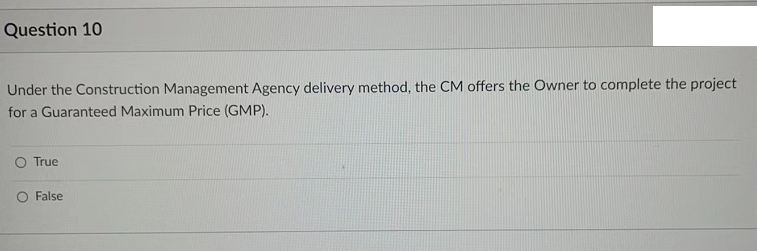please quickly i just need the answer! Question 10 Under the Construction